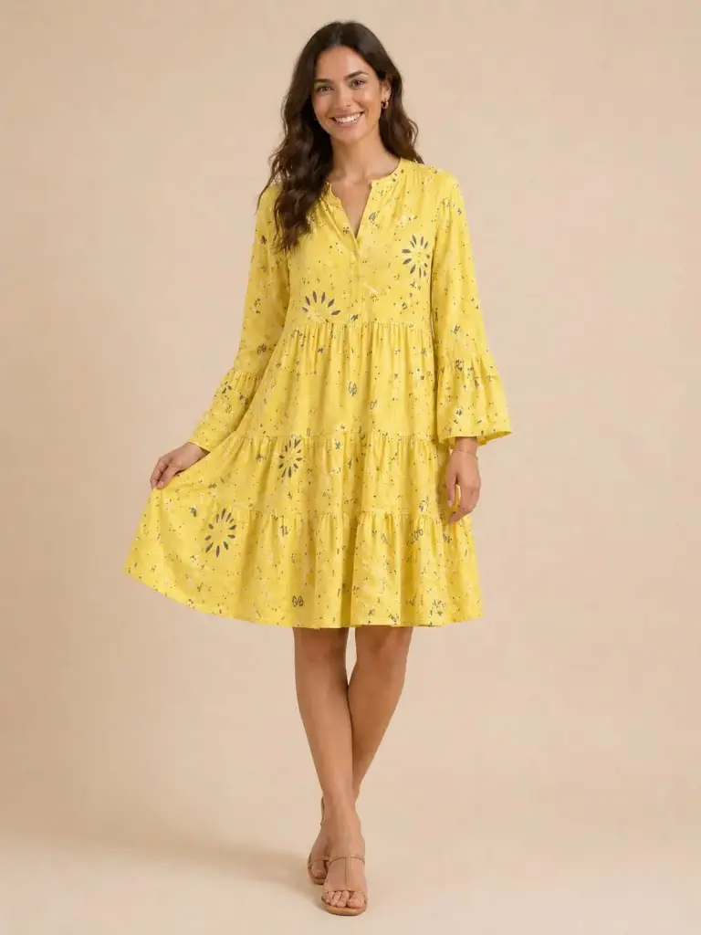 [71817CheeseCloth Print] 71817CheeseCloth Print (White)