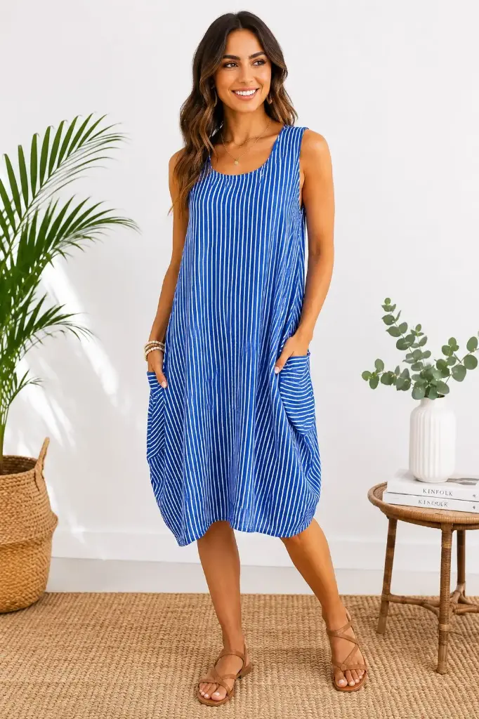 [11494STRIPE] 11494STRIPE (Royal Blue)