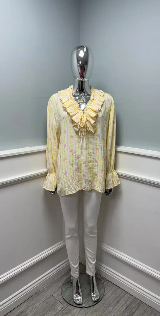 [2817STRIPE HEART] 2817STRIPE HEART (Sky Blue)