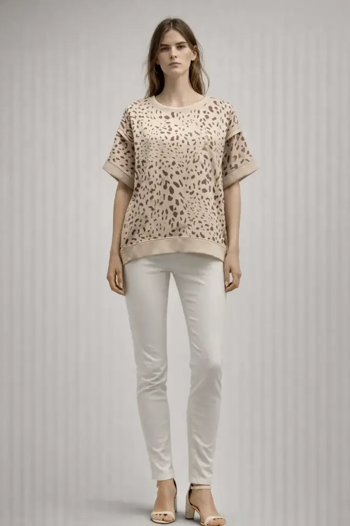 [08056Leopard] 08056Leopard (White)