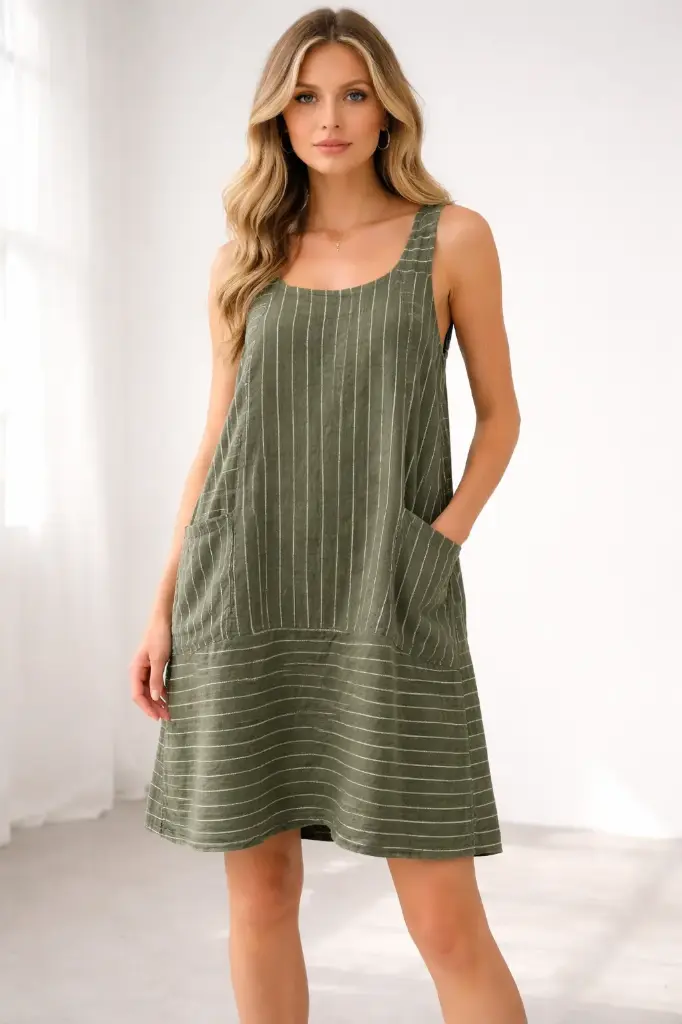 06856 LINEN STRIPE